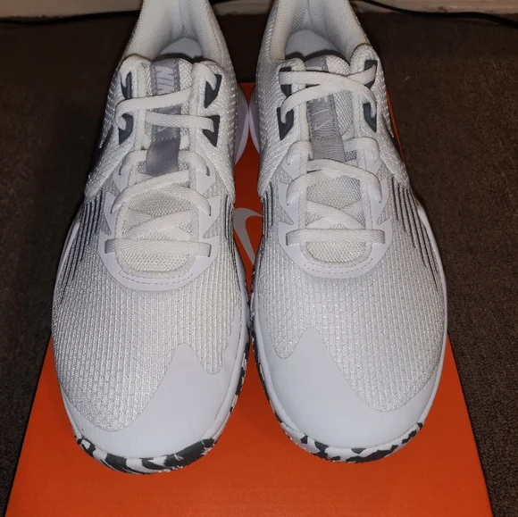 Nike Precision V White Cool Grey Mens size 9 1/2 size 10 - Picture 4 of 6